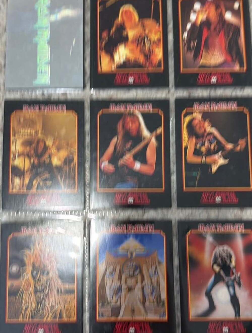 1991 Impel Mega Metal Iron Maiden Collector Trading Card Set (Various Cards)